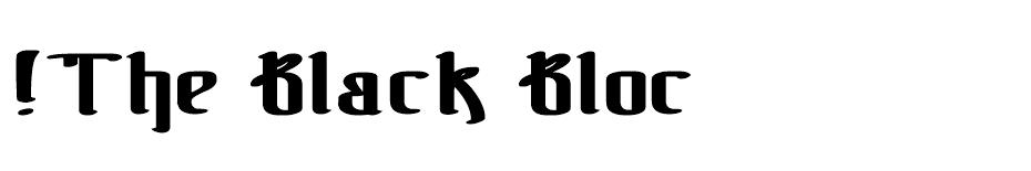 The Black Bloc font